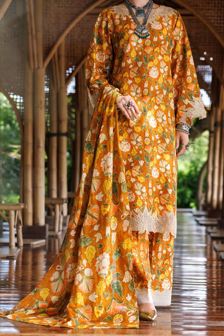 Lawn Brown Stitched Suit - Almirah