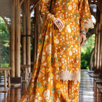 Lawn Brown Stitched Suit - Almirah