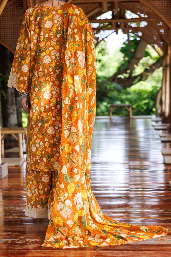 Lawn Brown Stitched Suit - Almirah