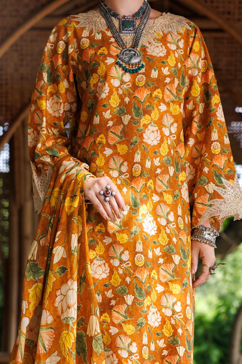 Lawn Brown Stitched Suit - Almirah