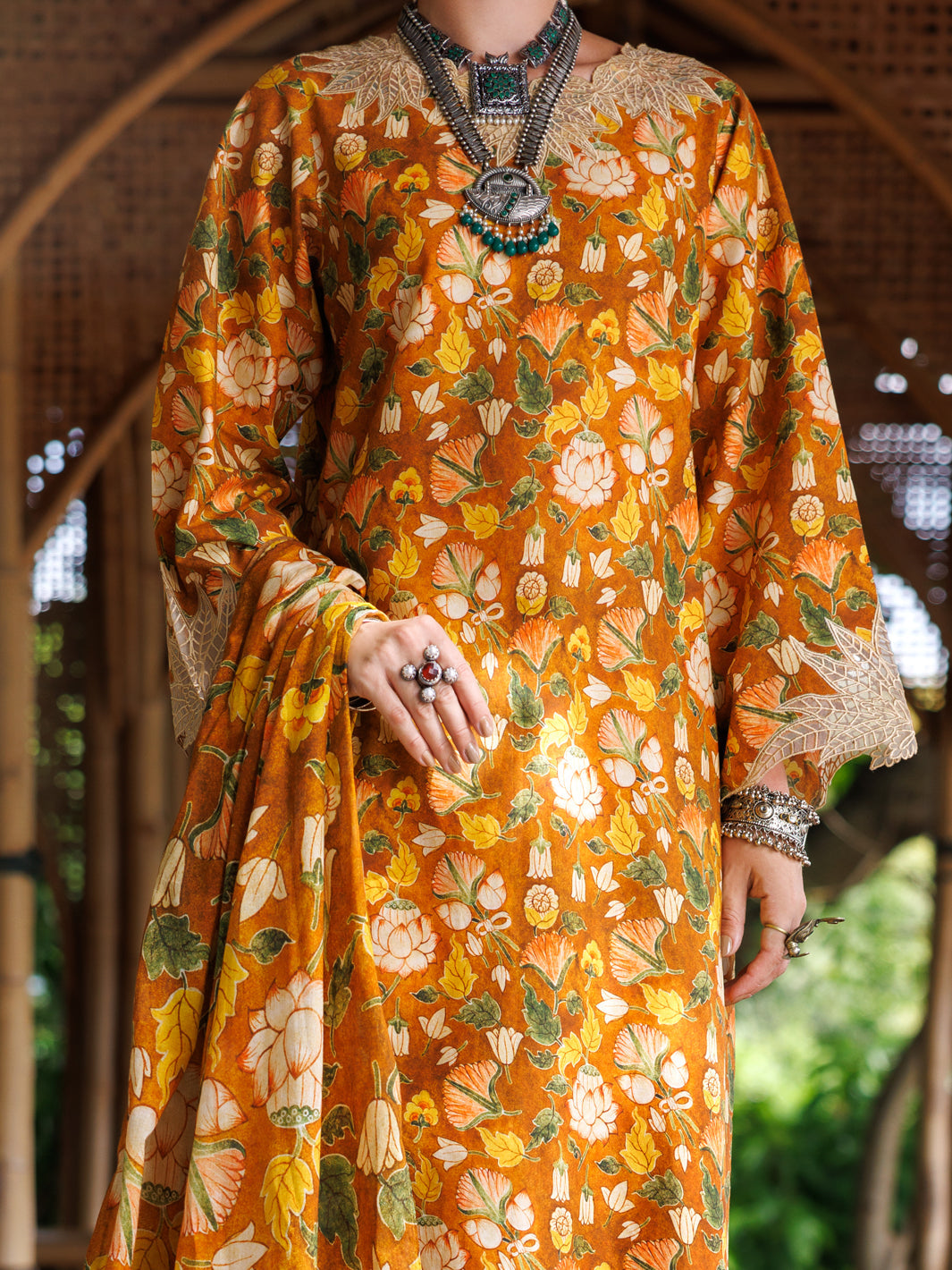 Lawn Brown Stitched Suit - Almirah