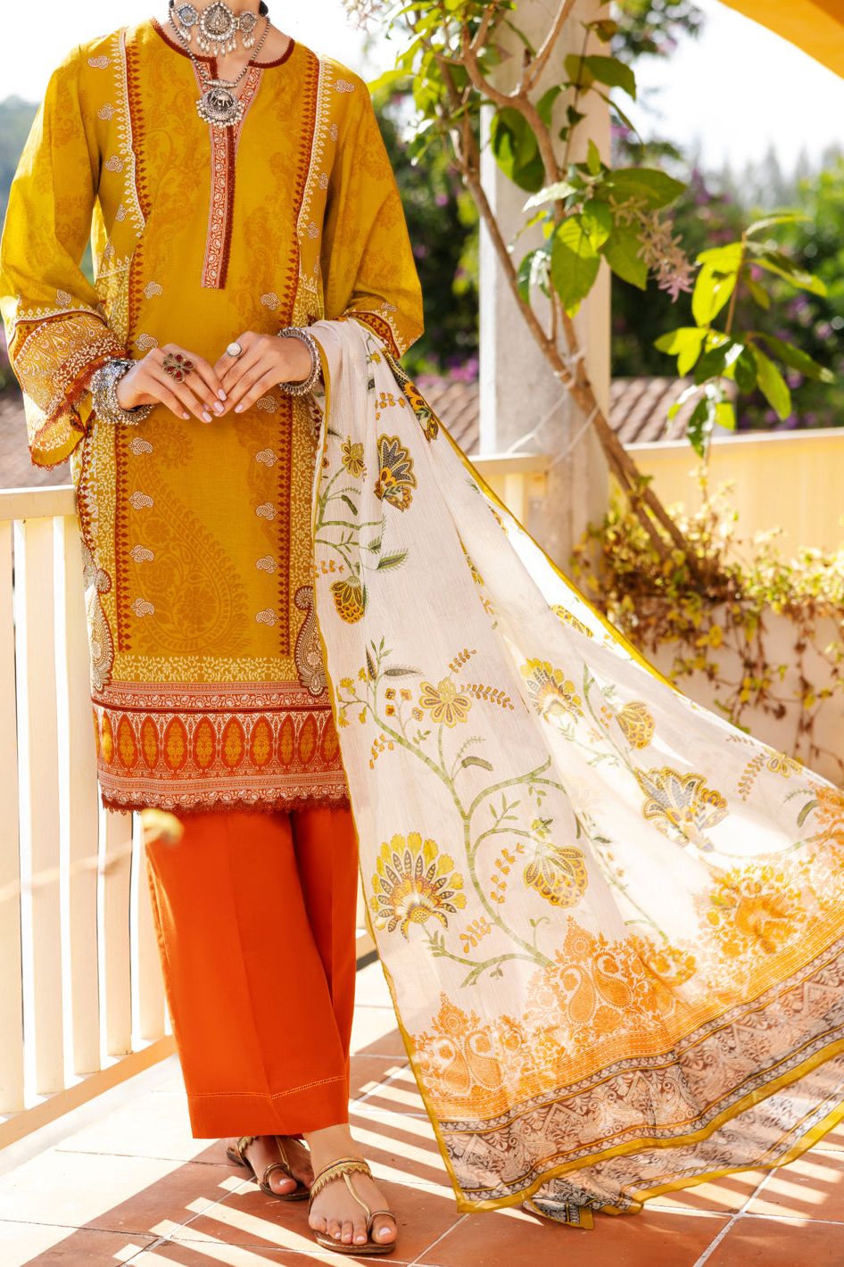 Lawn Lime Green Unstitched Suit - Almirah