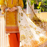 Lawn Lime Green Unstitched Suit - Almirah