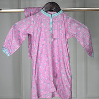 Cambric Pink Stitched Suit - J. Junaid Jamshed