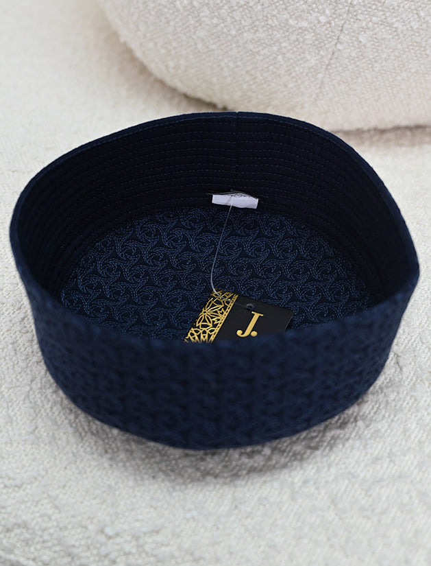 Blended Navy Blue Cap - J. Junaid Jamshed