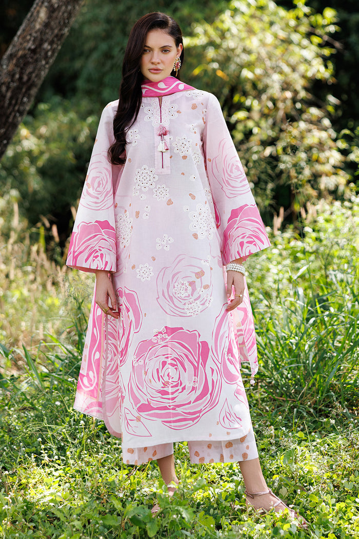 Lawn Pink Stitched Suit - Jazmin