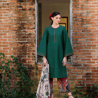 Embroidered Lawn Sea Green Unstitched Suit - Jazmin