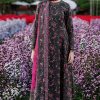 Embroidered Lawn Mehndi Stitched Suit - Jazmin