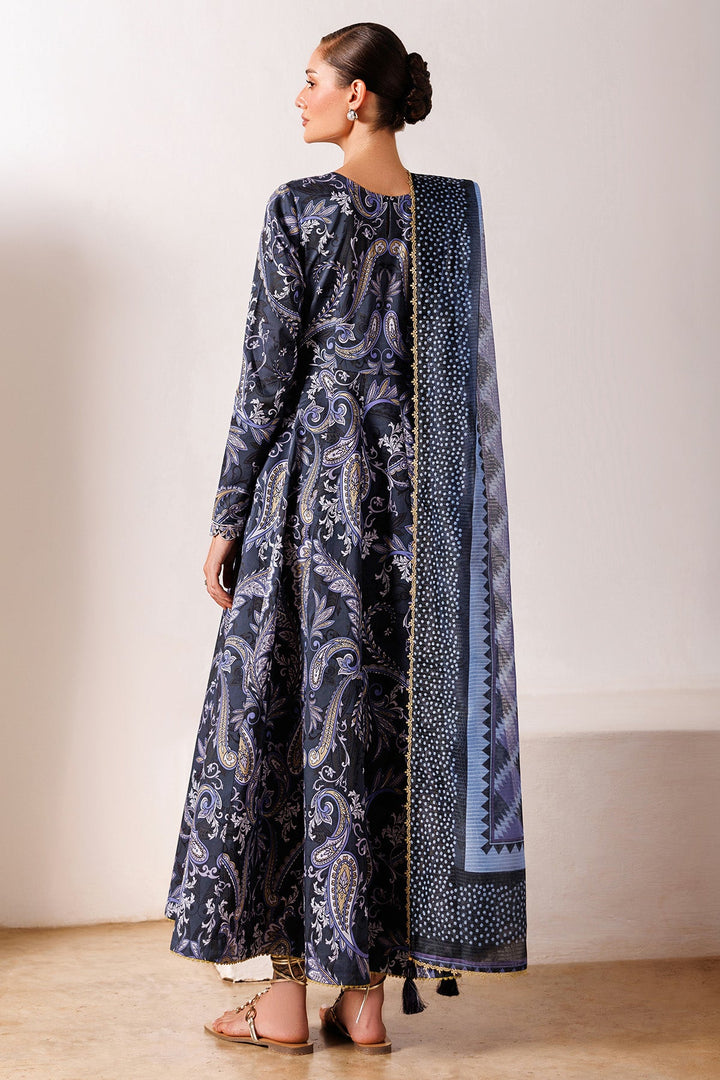 Embroidered Lawn Blue Stitched Suit - Jazmin
