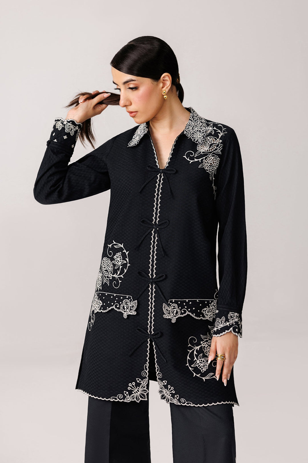 Ana - Qalamkar Embroidered Co-Ords 26'