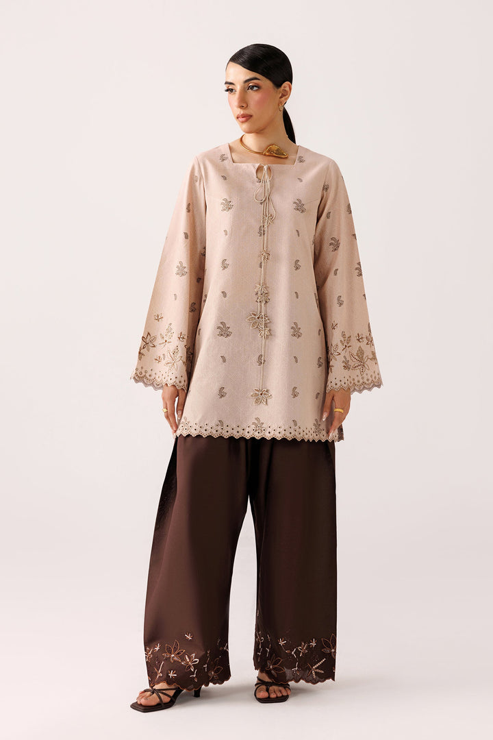 Aiko - Qalamkar Embroidered Co-Ords 26'