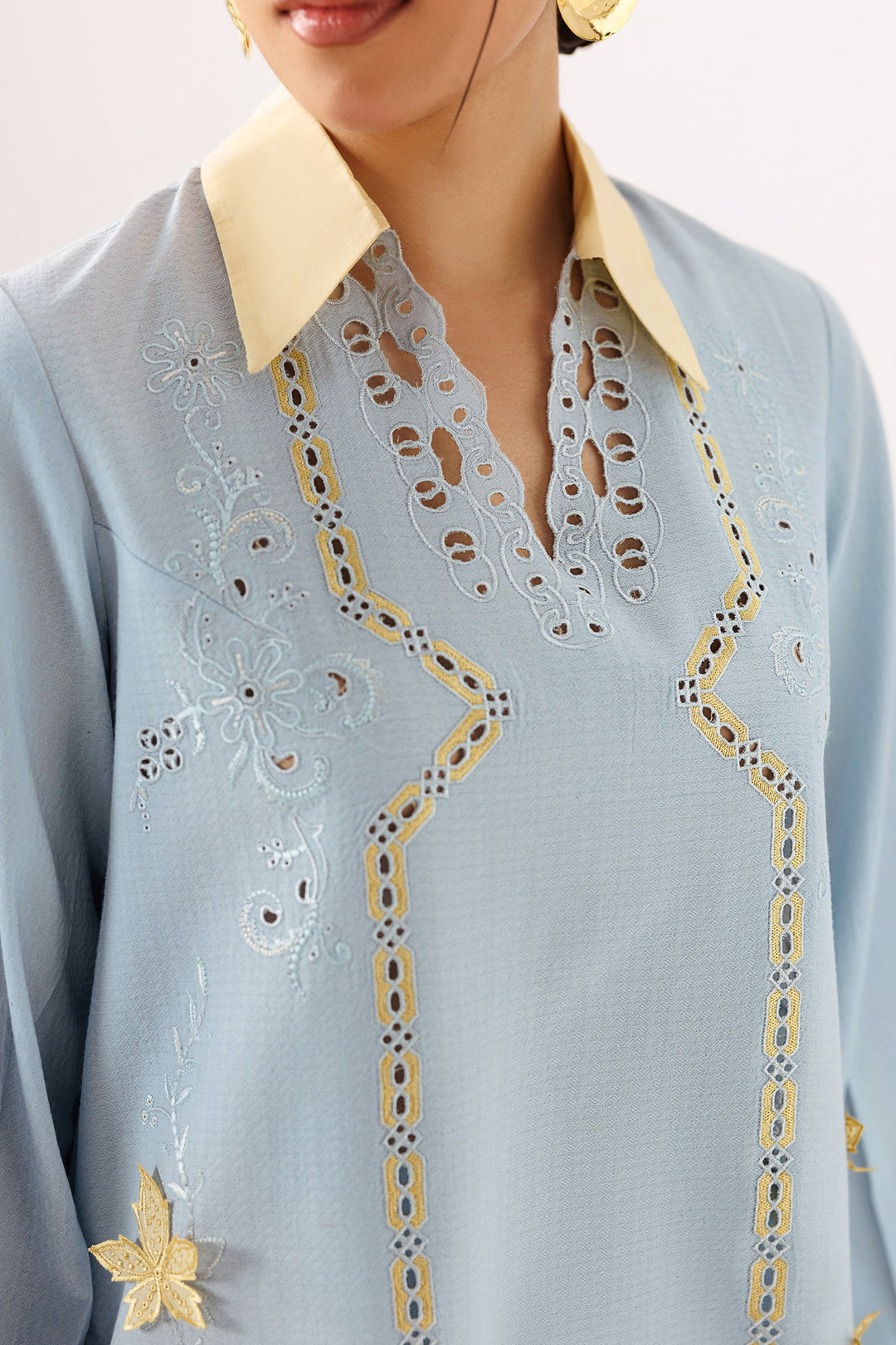 Mia - Qalamkar Embroidered Co-Ords 26'