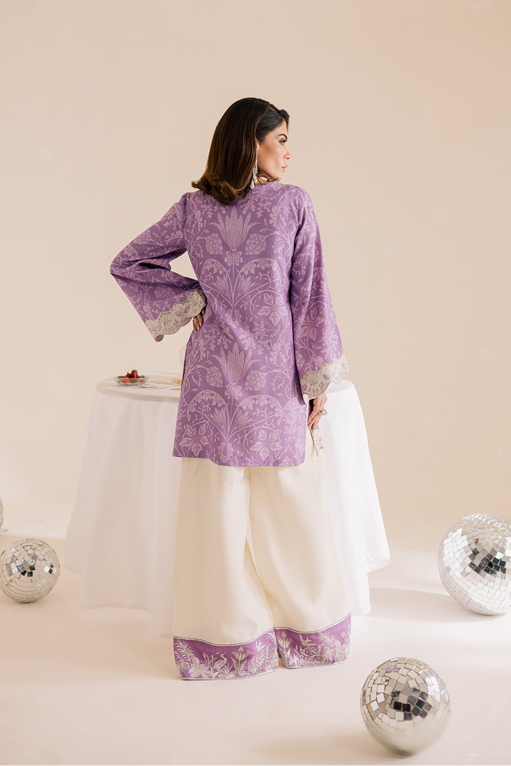 Silk Lawn Light Purple Stitched Suit - Vanya