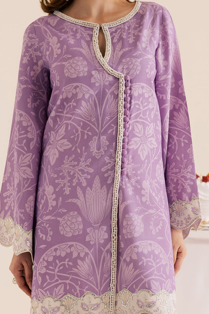 Silk Lawn Light Purple Stitched Suit - Vanya