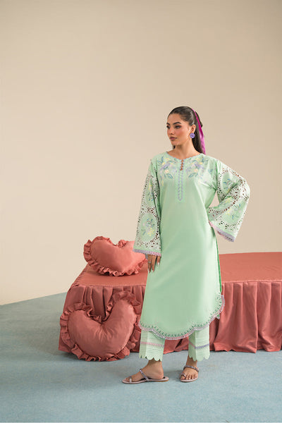 Cotton Pista Stitched Suit - Vanya