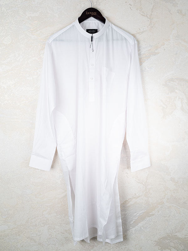 Blended White Shalwar Kameez - Bonanza