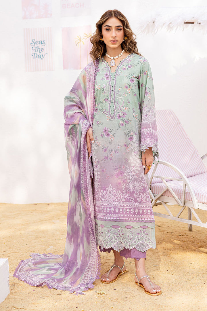 Lawn Lilac Stitched Suit - Nureh Gardenia