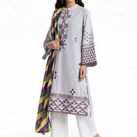 Cambric Light Grey Stitched Suit - Bonanza