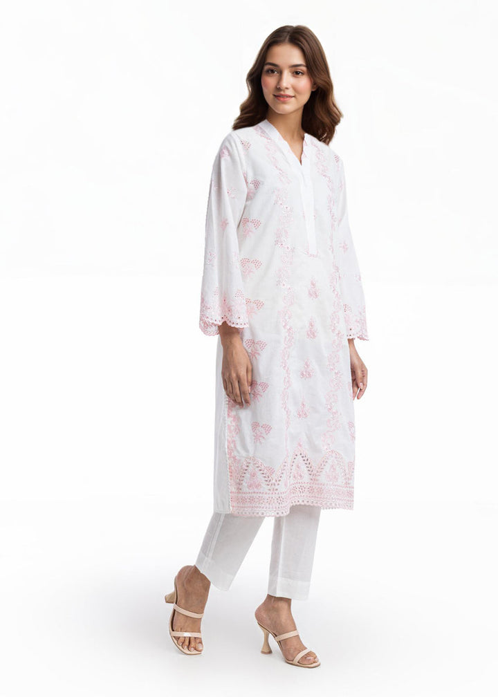 Cambric White Stitched Suit - Bonanza