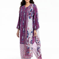 Cambric Purple Stitched Suit - Bonanza