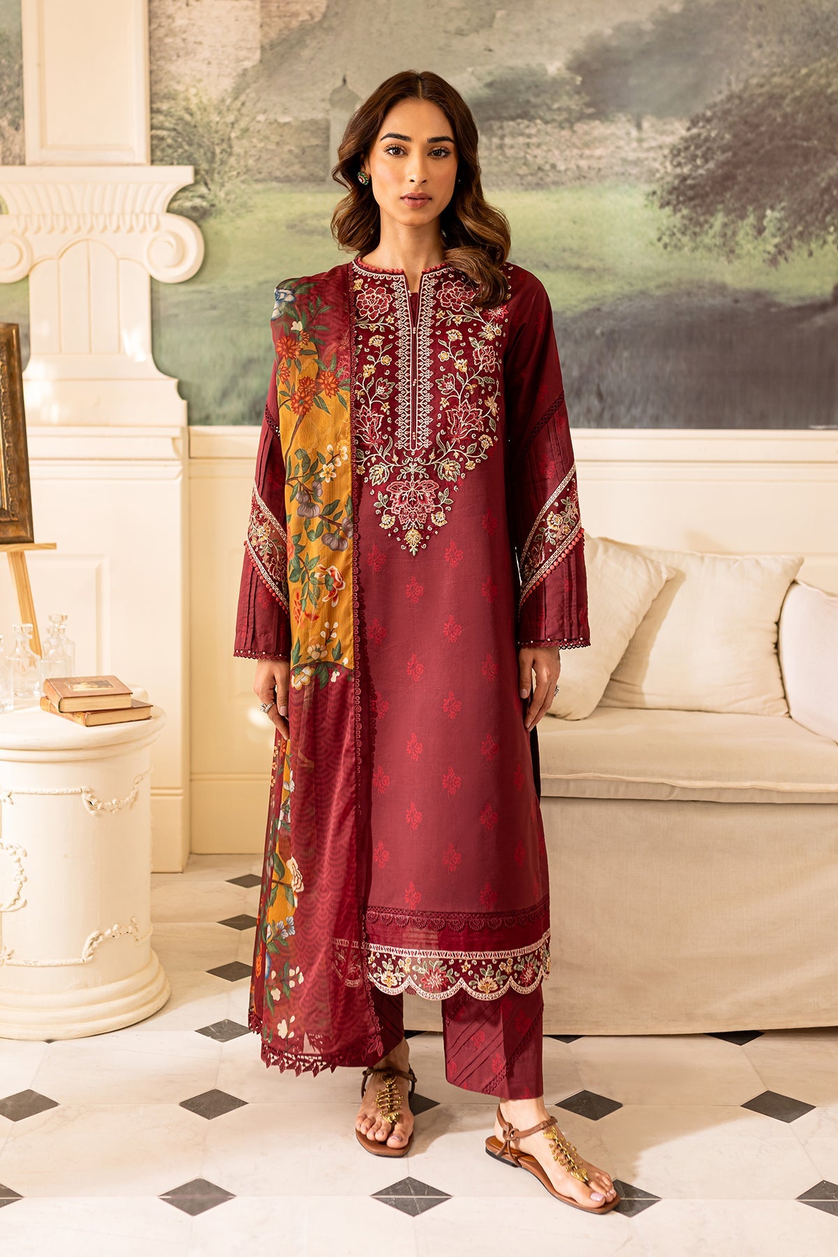 Amy - Farasha Seraya Lawn SS'24 Unstitched