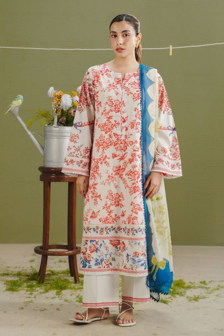 Elvo-4A - Coco Prints By Zara Shahjahan Stitched