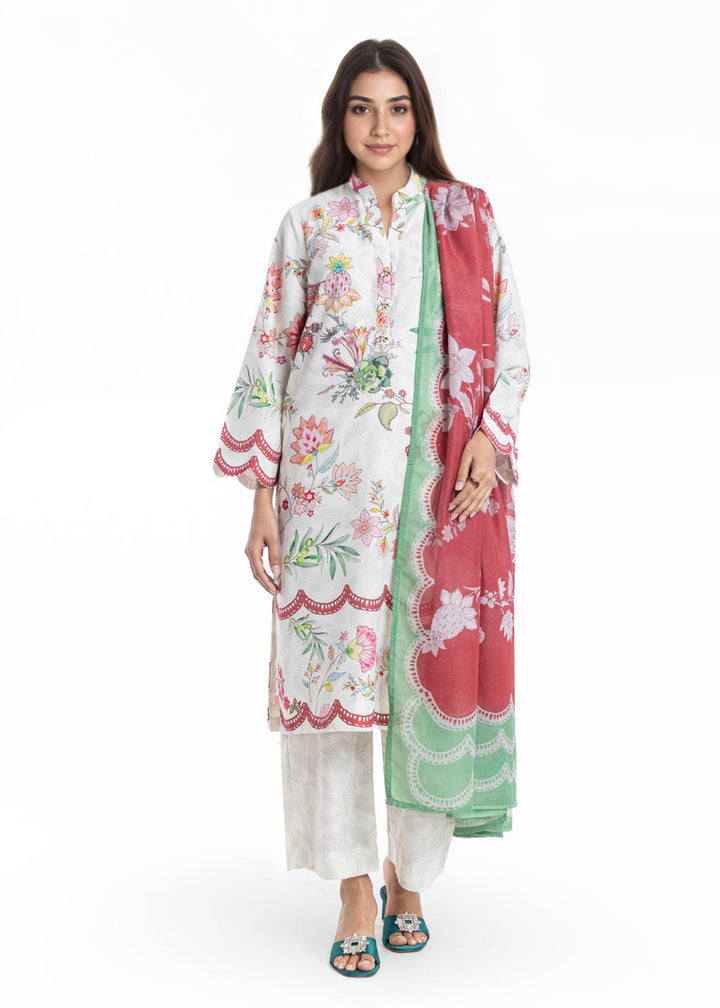 Cambric White Stitched Suit - Bonanza