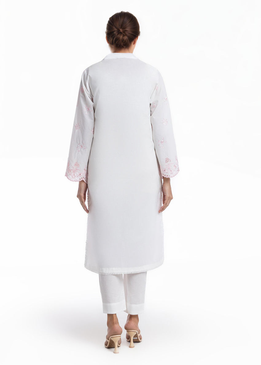 Cambric White Stitched Suit - Bonanza