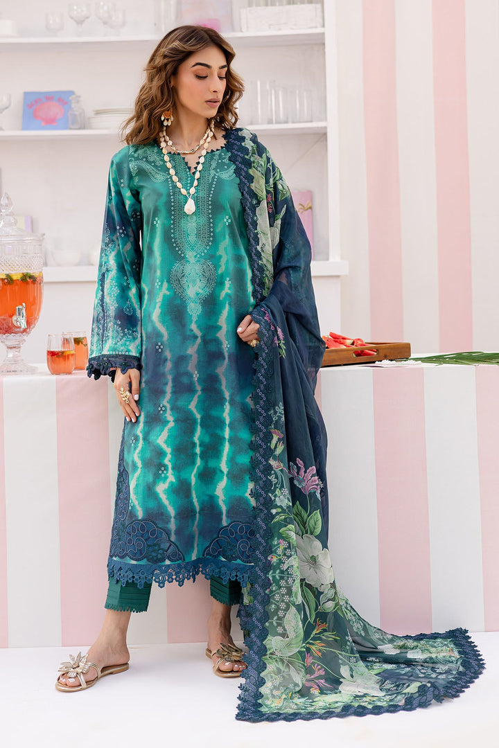 Lawn Zinc Stitched Suit - Nureh Gardenia