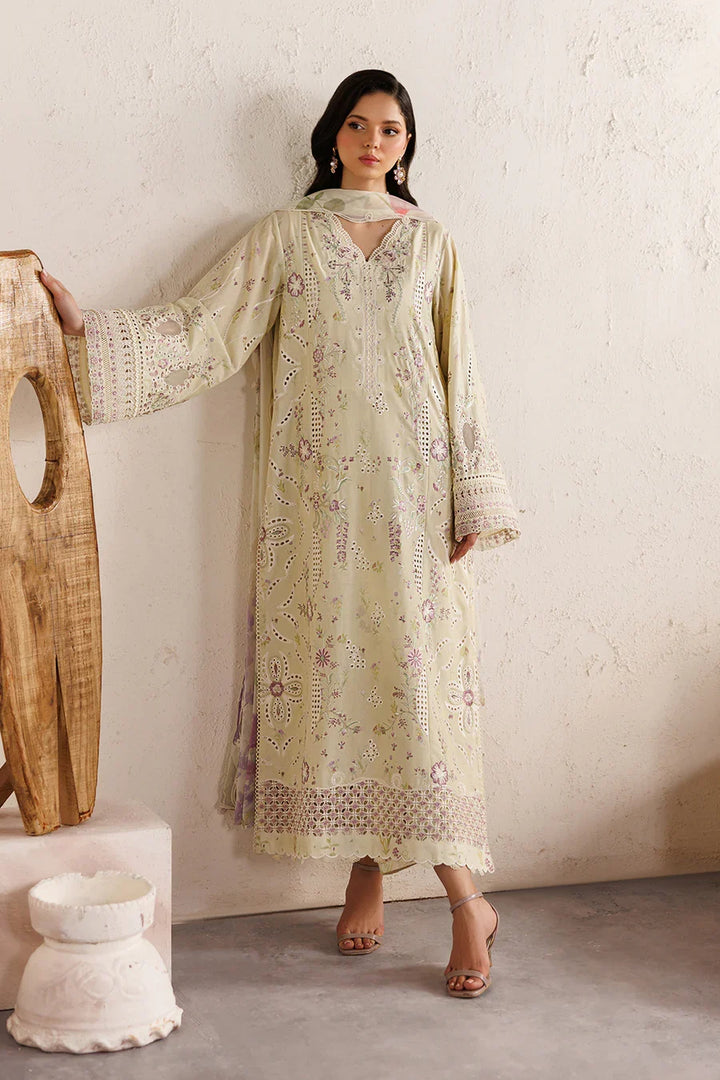 Embroidered Lawn Butter Yellow Stitched Suit - Iznik
