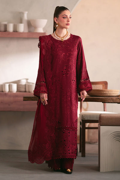 Karandi Maroon Stitched Suit - Nureh