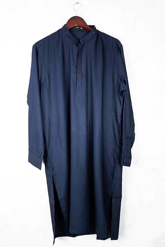 Plain Blue Kameez Shalwar - Raf Raf