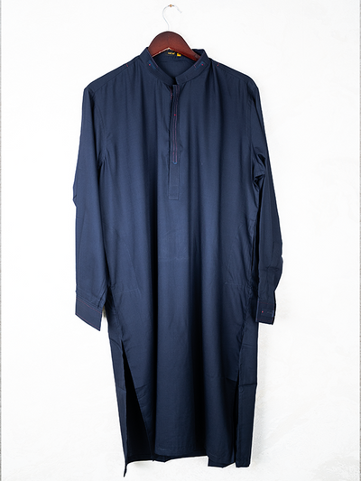 Plain Blue Kameez Shalwar - Raf Raf