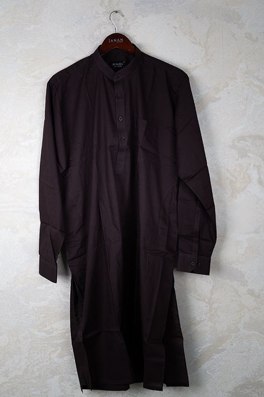 Blended Dark Brown Shalwar Kameez - Bonanza