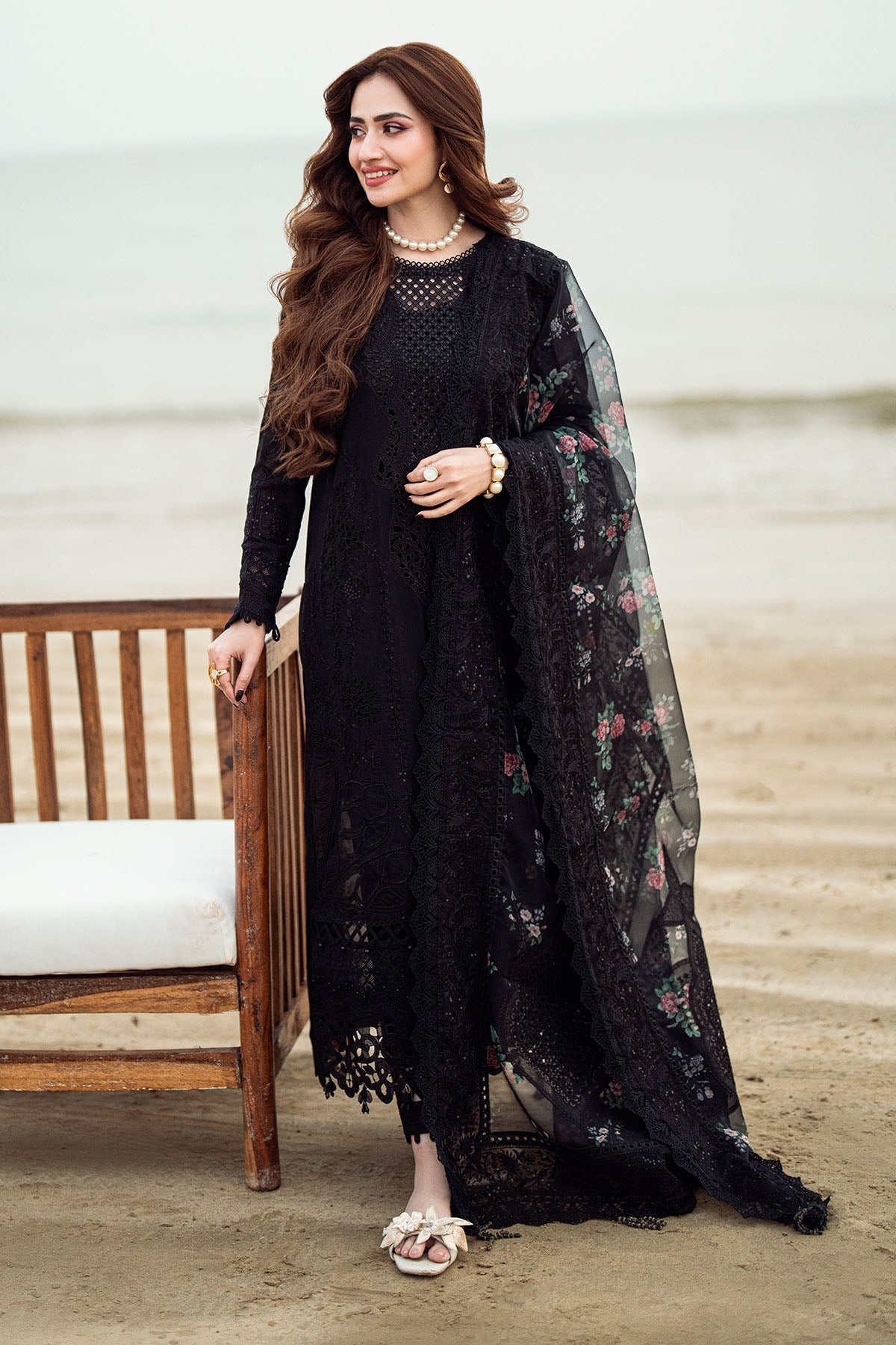 Design 8 - Nureh Khuwab Embroidered Stitched Collection