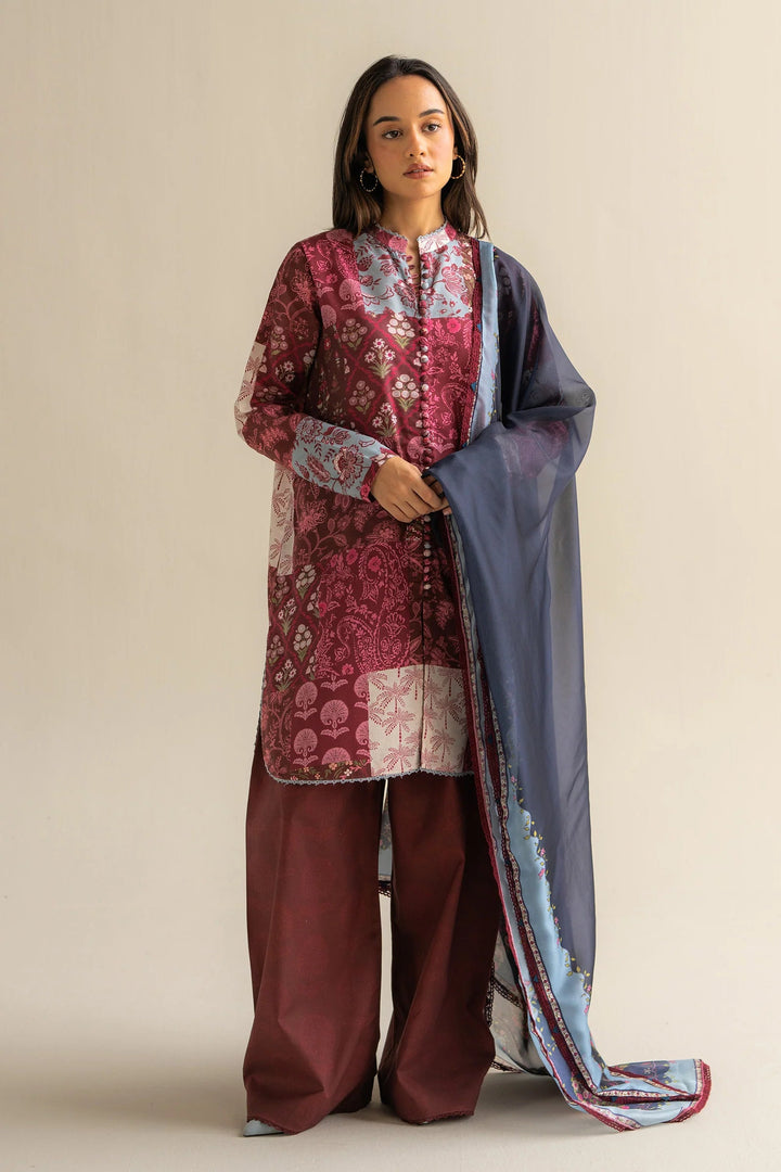 Mevi-5A | Zara Shahjahan Stitched - Coco Prints Edit III