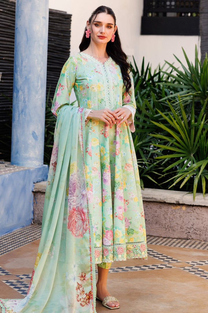 Mint Dew - Farasha Printed Essentials Stitched