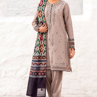 Lawn Grey Stitched Suit - Jazmin