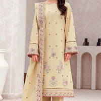 Surreal Beige - Bahaar Embroidered Eid Lawn Stitched
