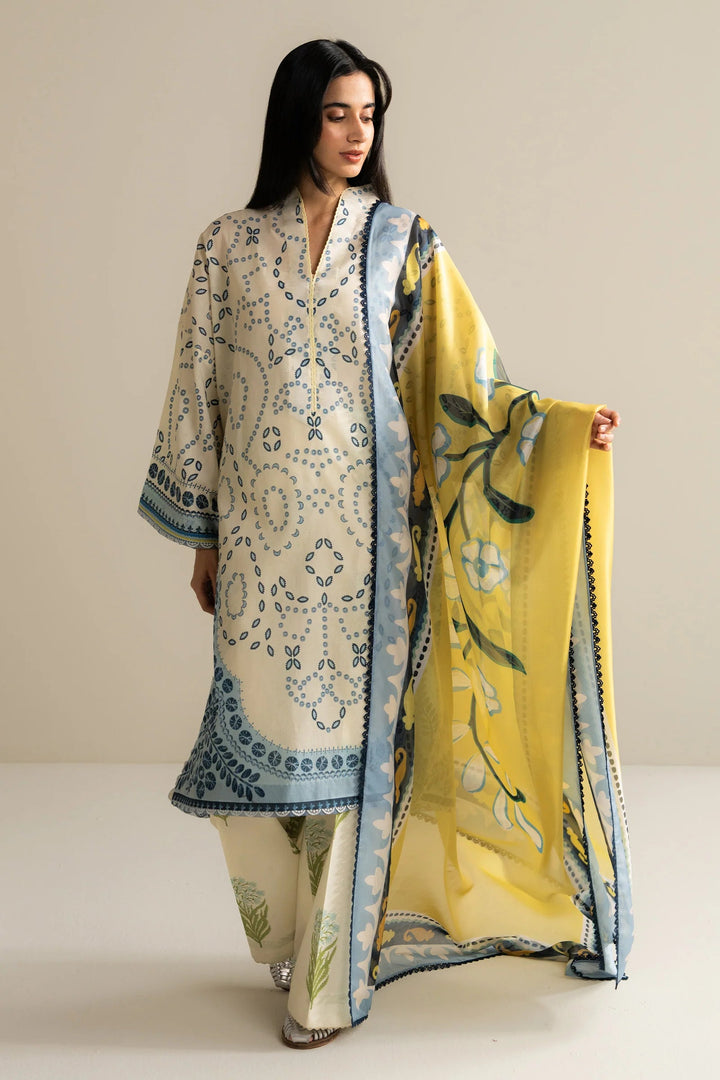 Nelea-2A | Zara Shahjahan Stitched - Coco Prints Edit III
