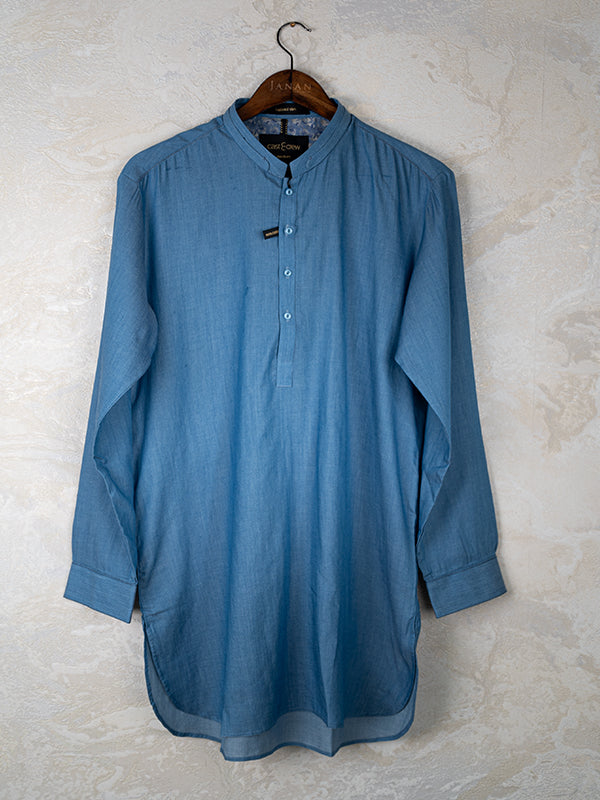 Cotton Blue Kurta Trouser - Cast & Crew