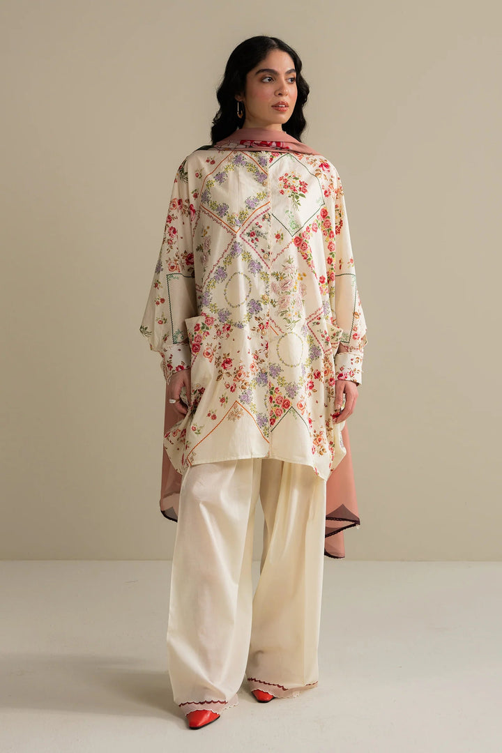 Zarya-9A | Zara Shahjahan Stitched - Coco Prints Edit III
