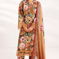 Dusk Bloom - Farasha Printed Essentials Stitched