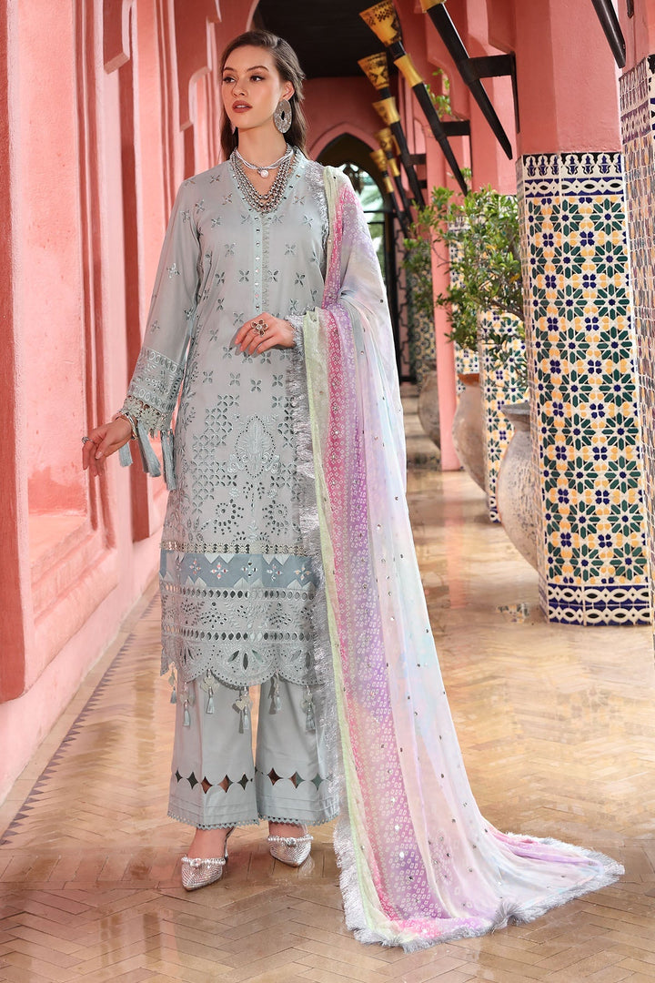 Lawn Grey Stitched Suit - Nureh