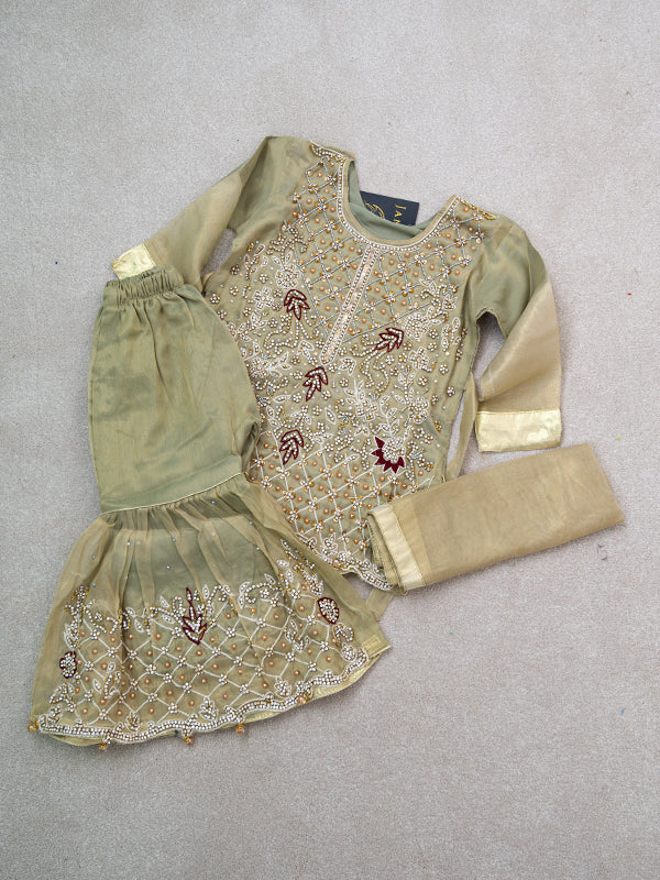 Formal Golden 3 Piece Suit - Lakhtai Kids