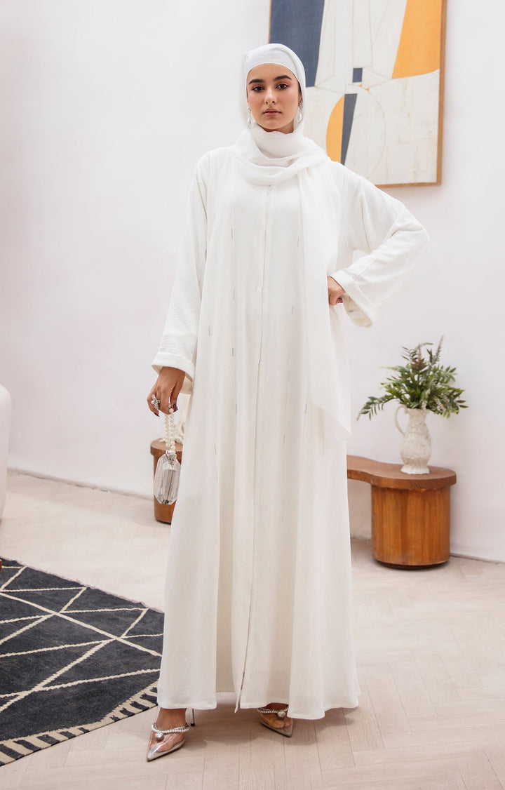 Isla White Abaya