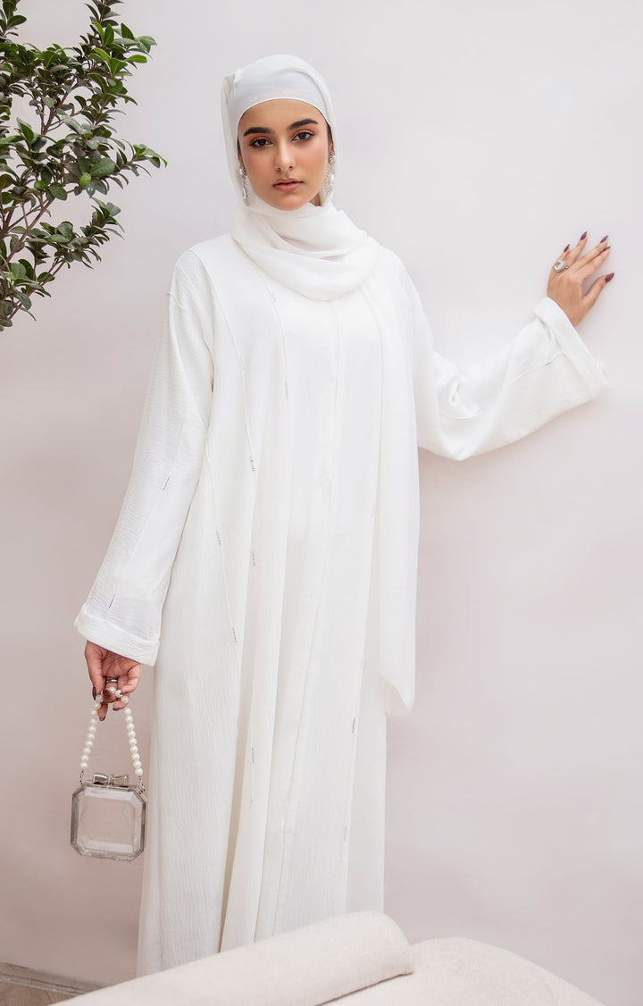 Isla White Abaya