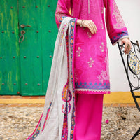 Lawn Pink Stitched Suit - Almirah