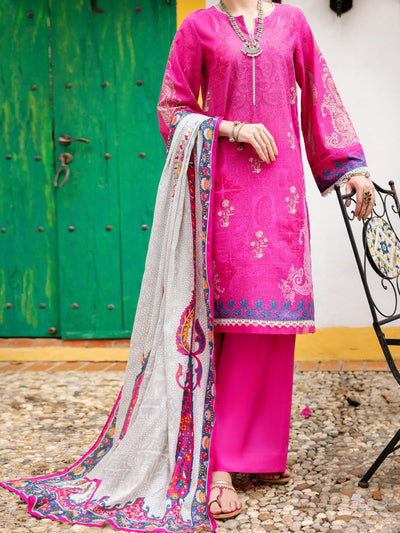 Lawn Pink Stitched Suit - Almirah