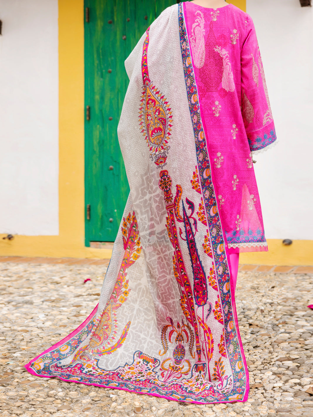 Lawn Pink Stitched Suit - Almirah